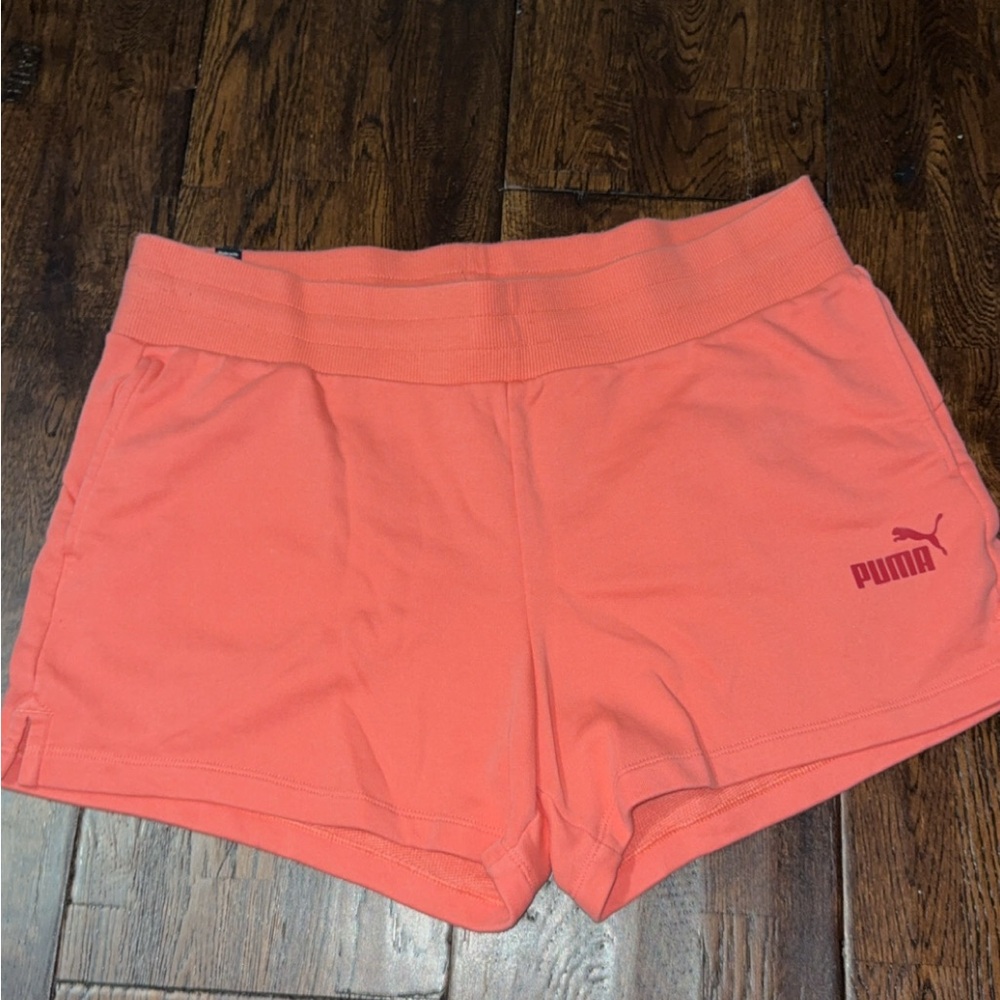 Puma Salmon Pink Athletic Shorts
